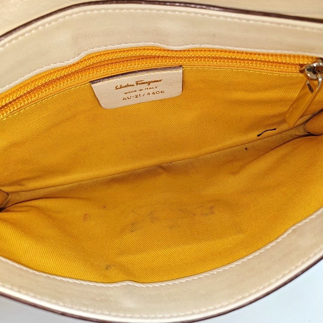 Calfskin Top Handle Bag White