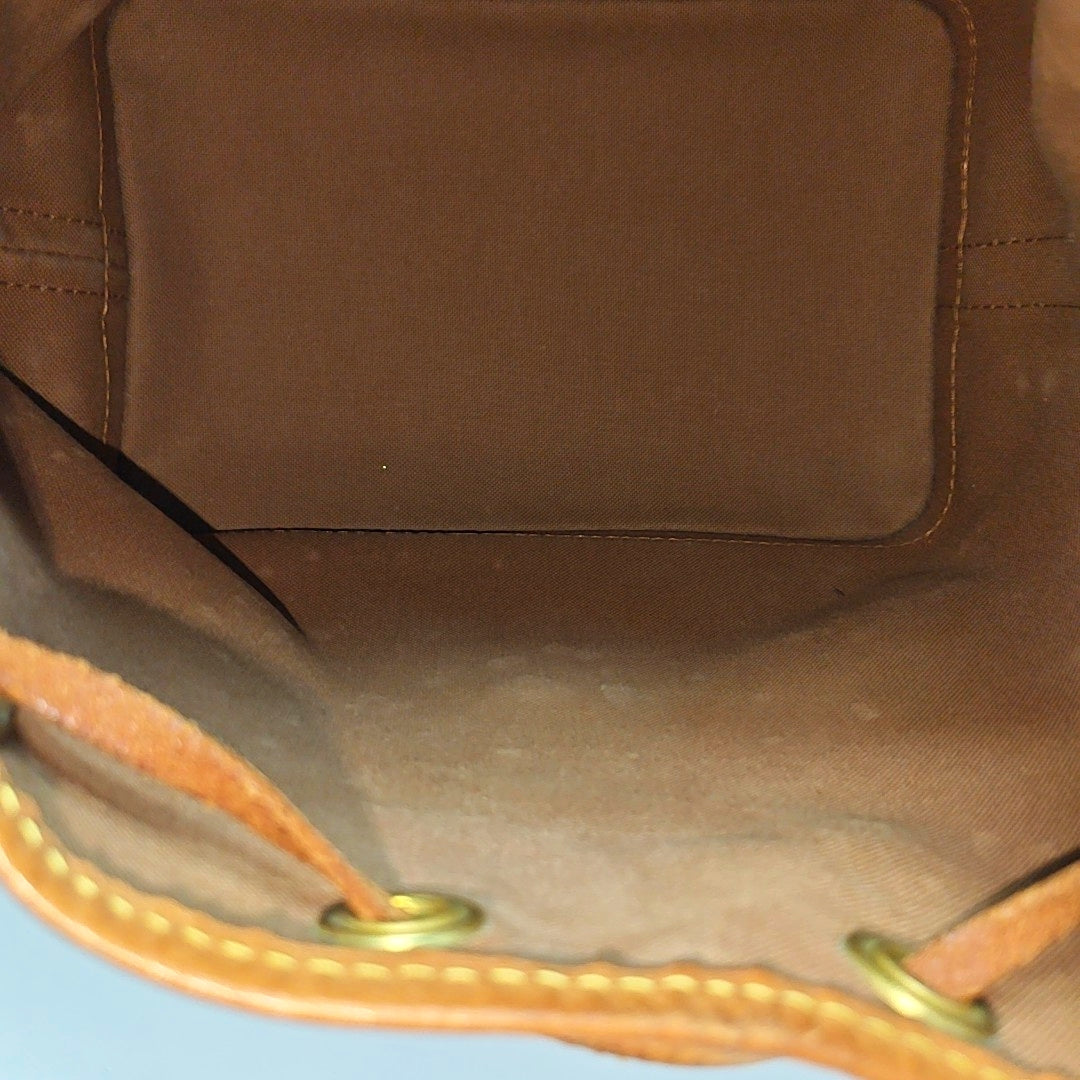 NOÉ BB Monogram Coated Canvas Brown