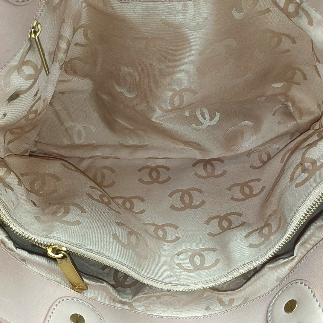 Straw Tote Bag Pink