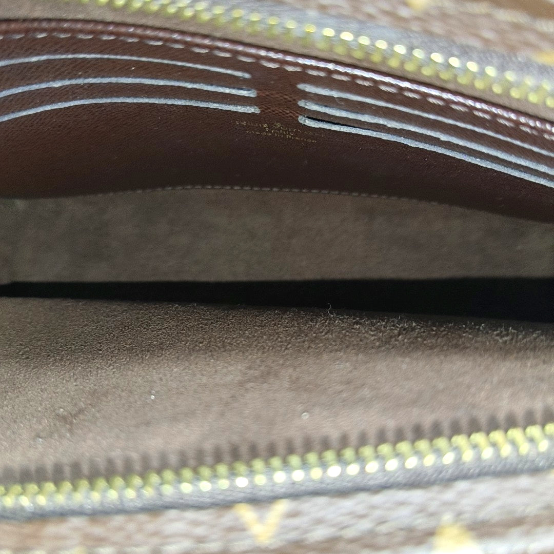 TOILET POCKET Monogram Coated Canvas Brown