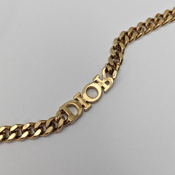 Petit CD Metal Gold Necklace