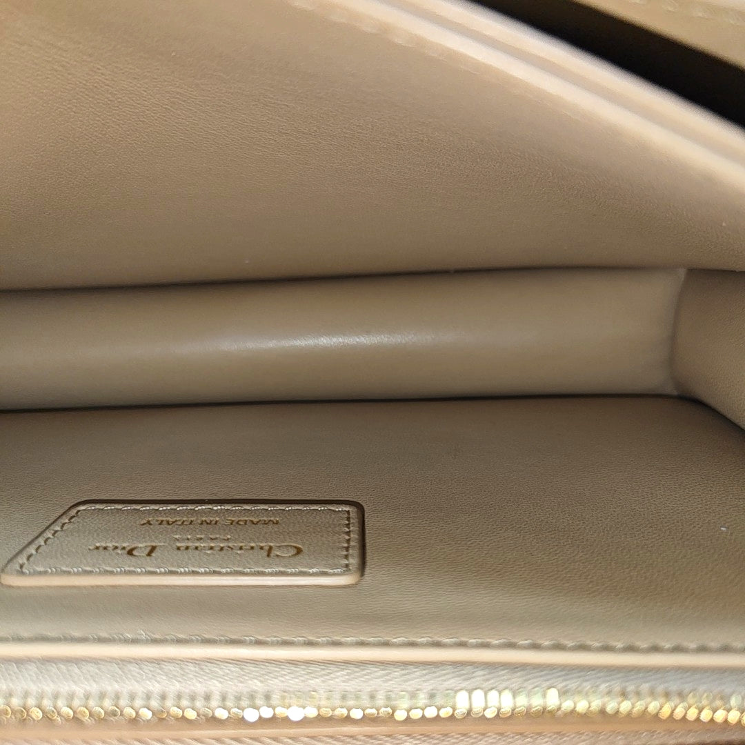 Lady Dior Medium Cannage Lambskin Yellow