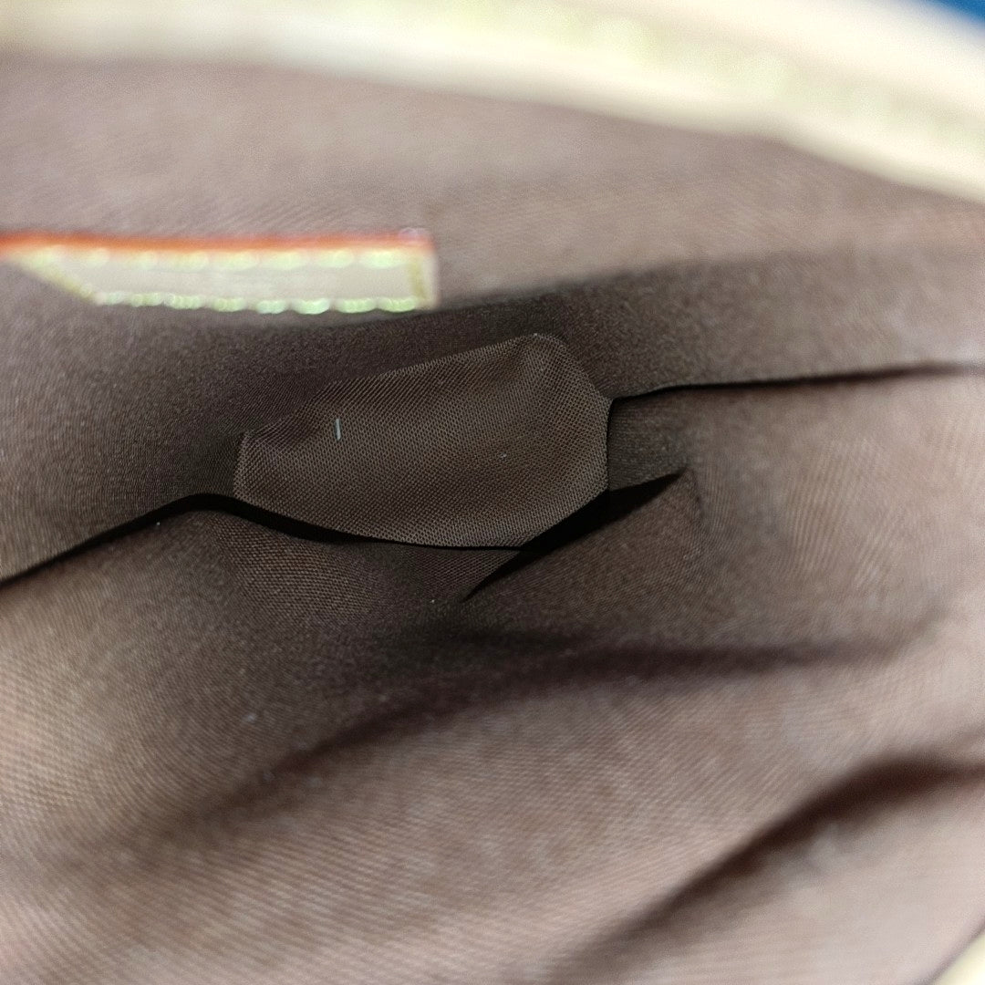 FOLD ME Monogram Coated Canvas Brown