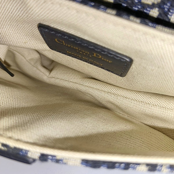 Saddle Mini Oblique Canvas Blue