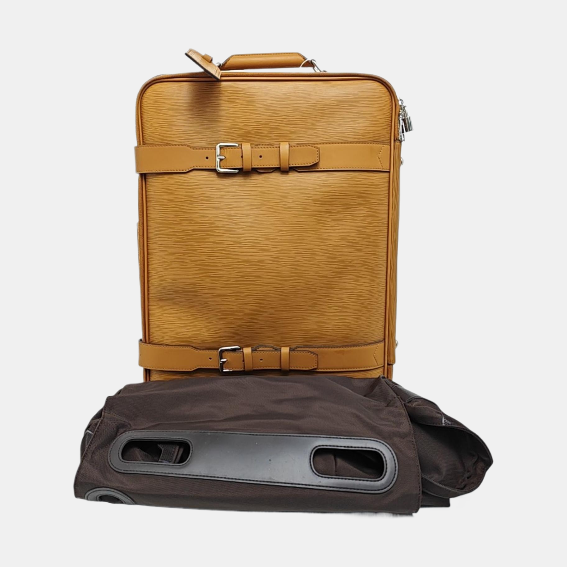 Calfskin Luggage Yellow