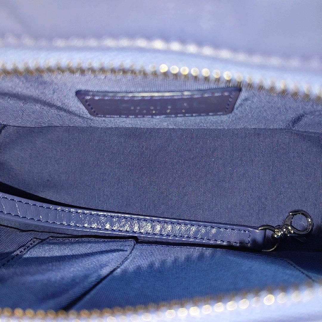 GABRIELLE Small Quilted Calfskin Purple
