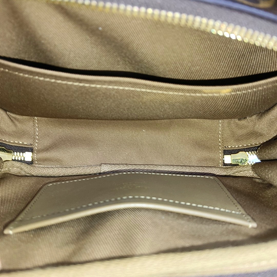 UTILITY Monogram Coated Canvas Brown