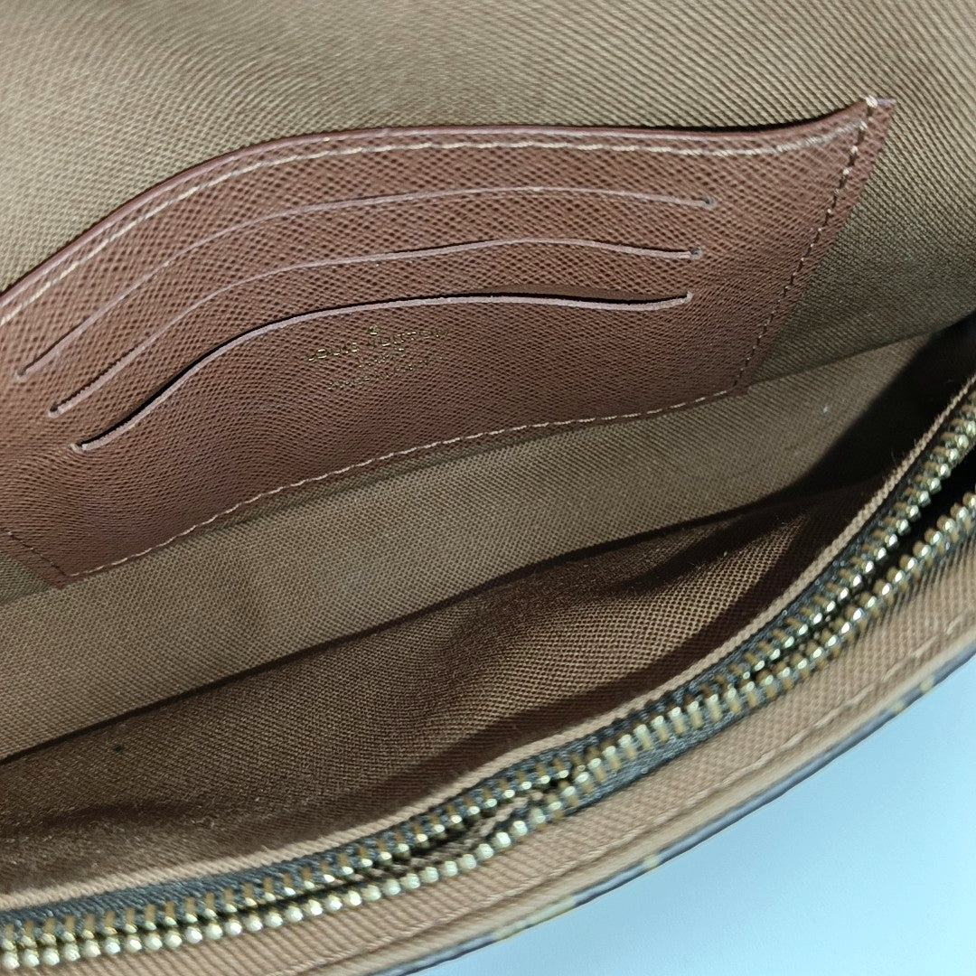 IVY Monogram Coated Canvas Brown