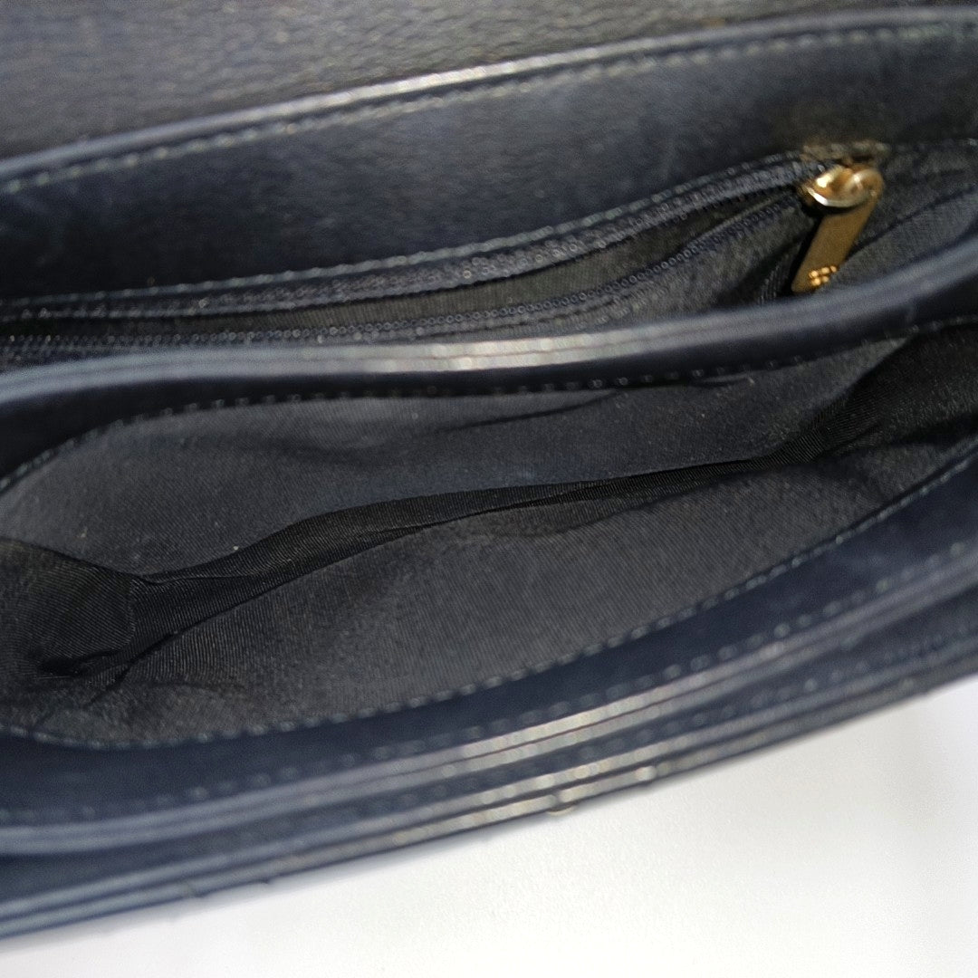 Quilted Calfskin Shoulder Bag Black