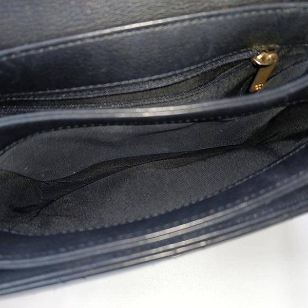 Quilted Calfskin Shoulder Bag Black
