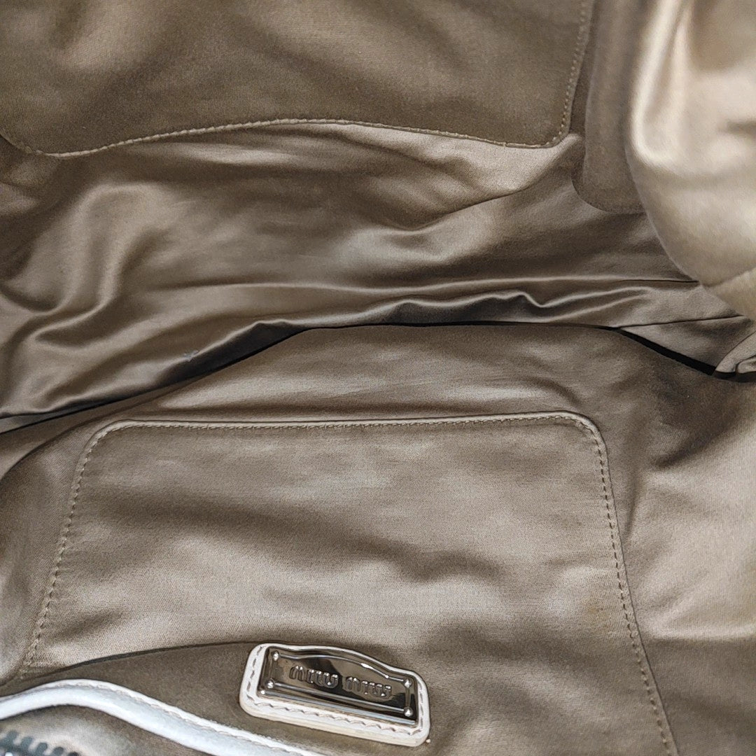 Avenue Quilted Lambskin White