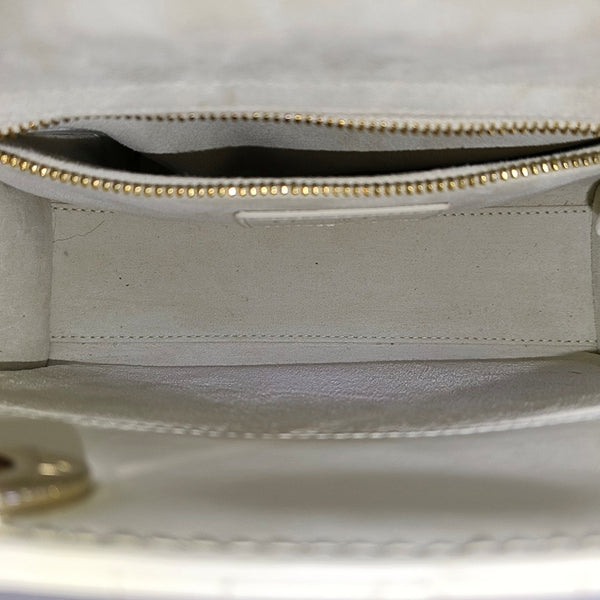 Lady Dior Small Cannage Lambskin White