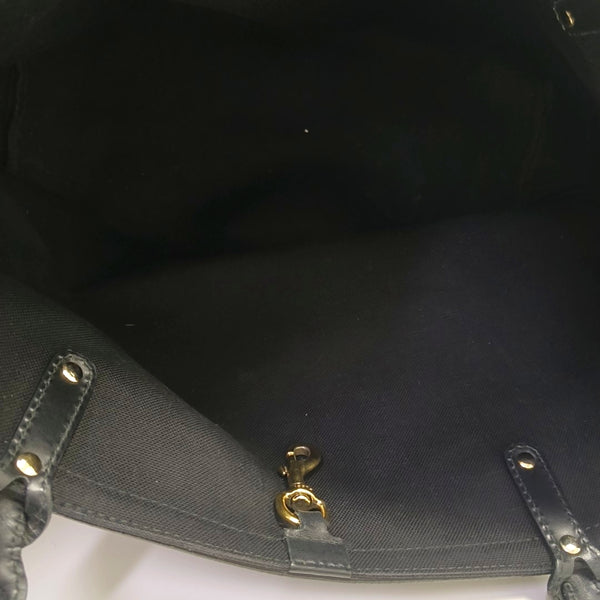 Monogram Canvas Top Handle Bag Black