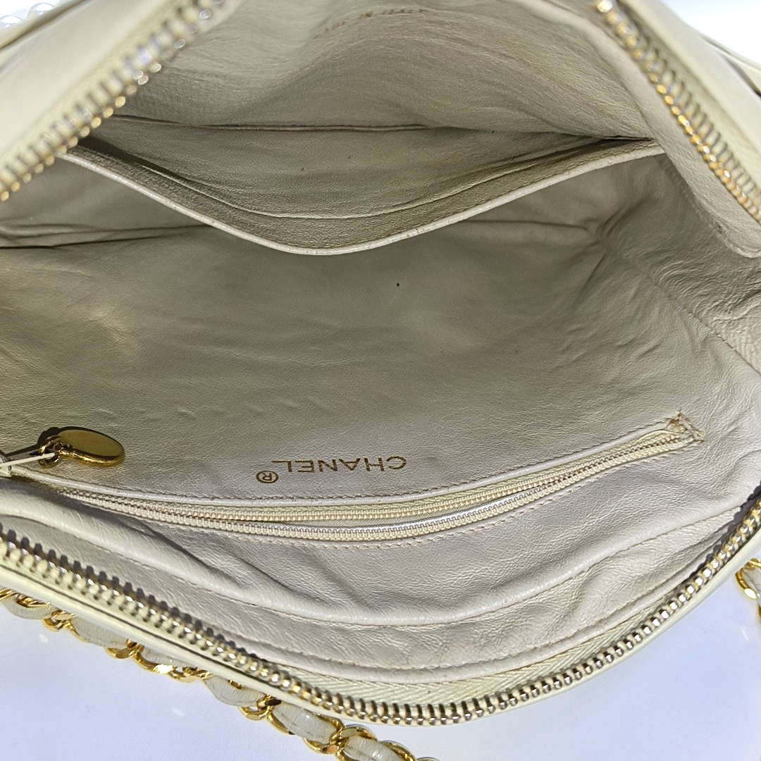 Quilted Lambskin Beige