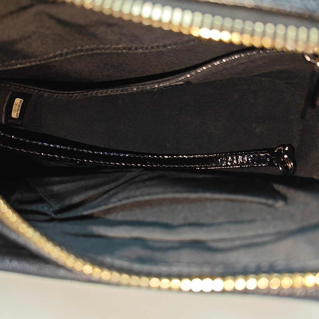 GABRIELLE Small Quilted Lambskin Black
