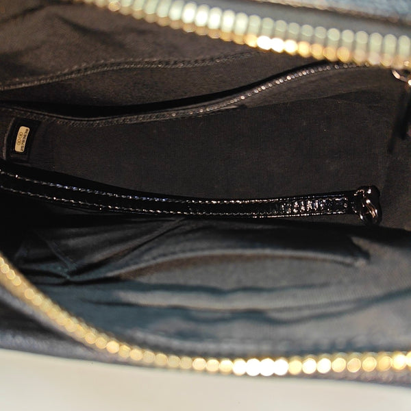 GABRIELLE Small Quilted Lambskin Black