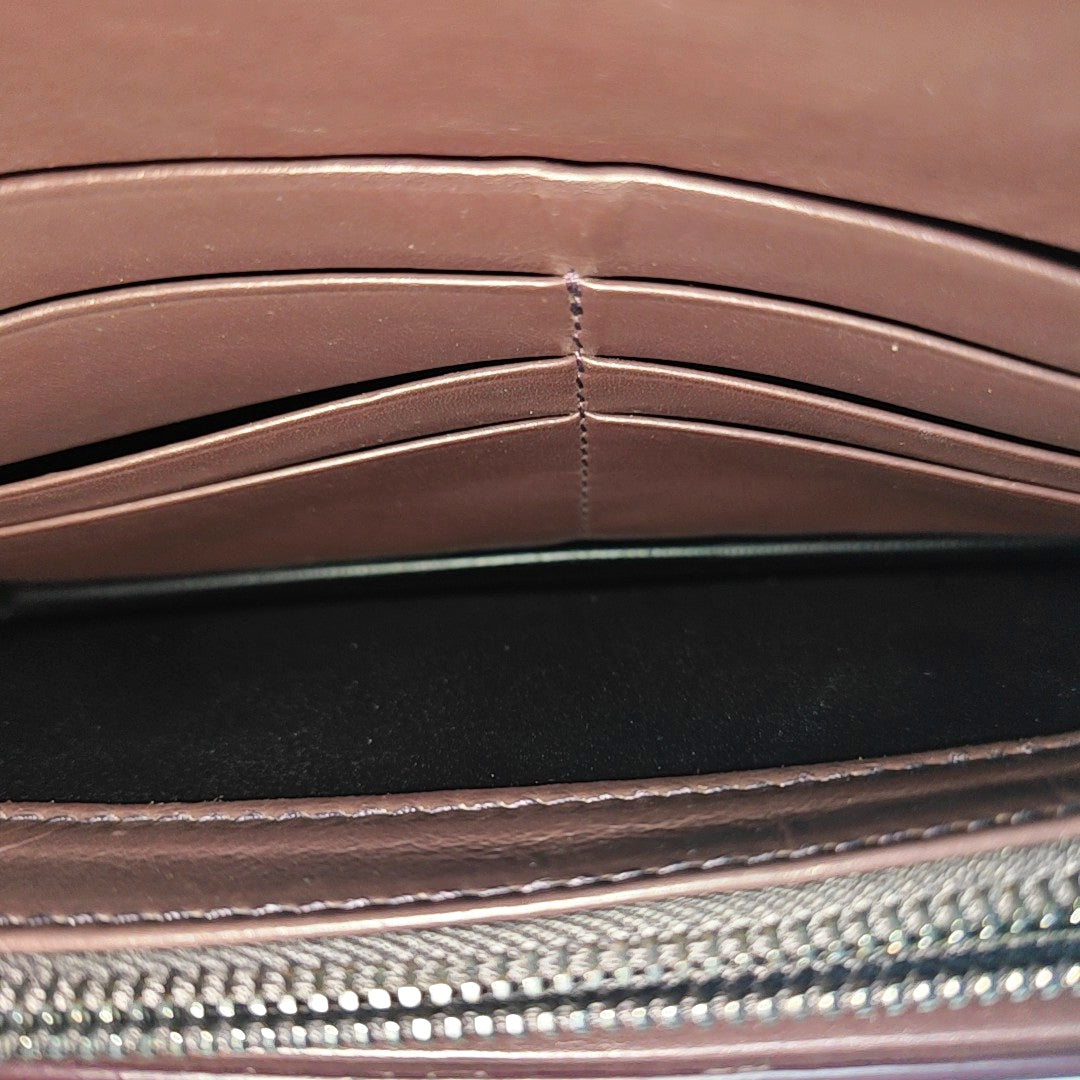 Intrecciato Calfskin Brown Wallet