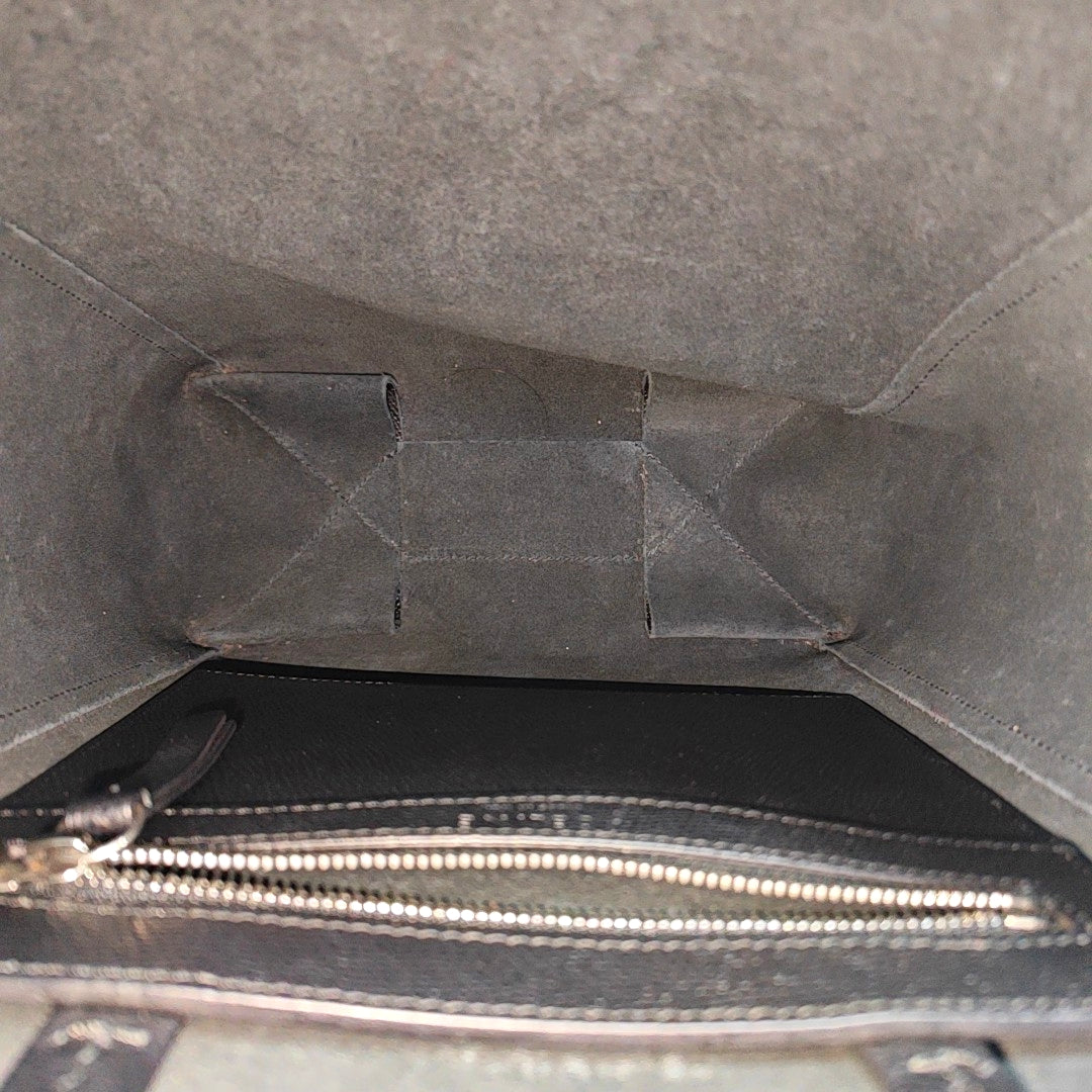 Authenticated pre-owned  VERTICAL CABAS Small Calfskin Black - Tote Bag at Looply