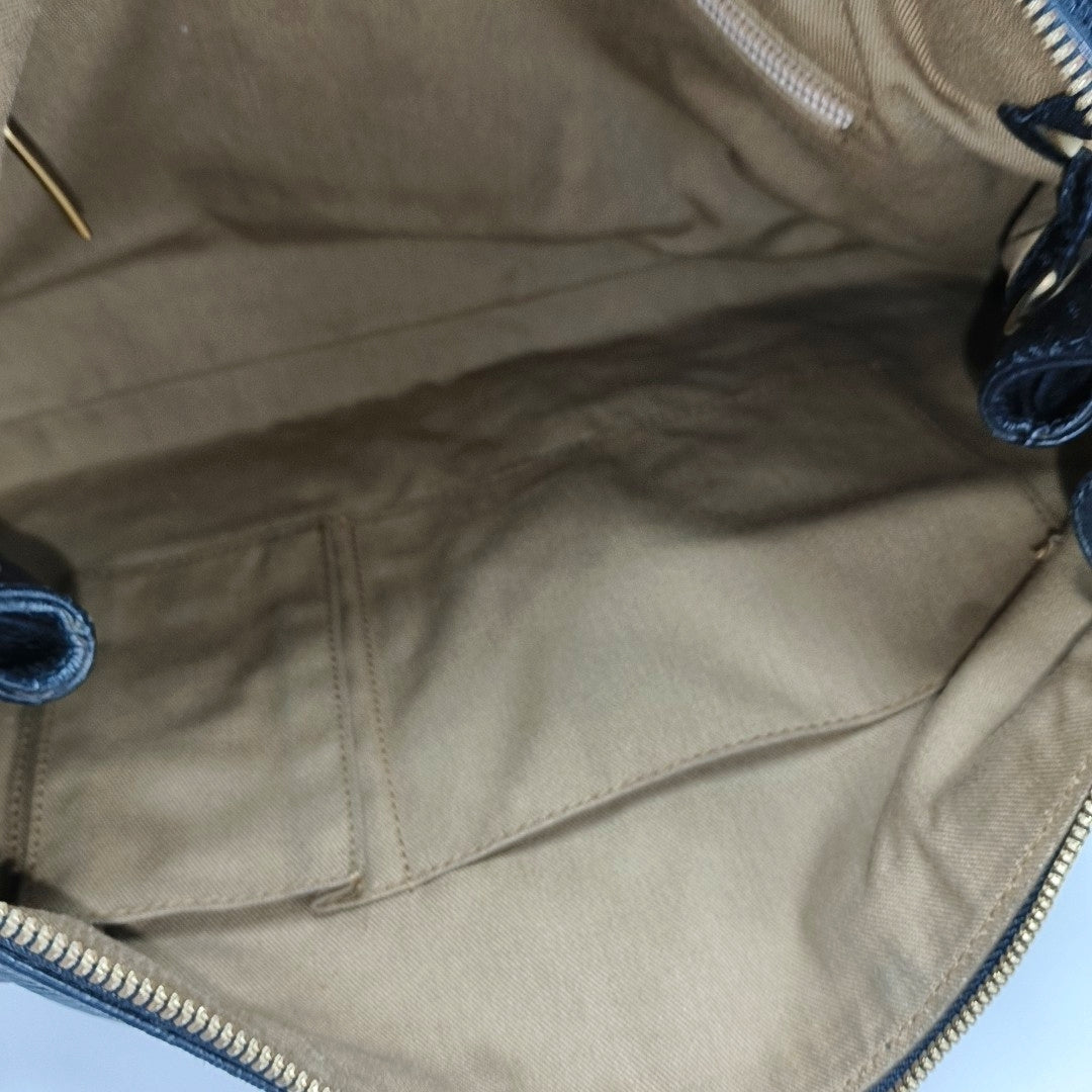 Calfskin Shoulder Bag Black