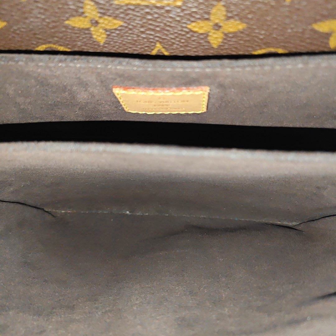 MÉTIS MM Monogram Coated Canvas Brown