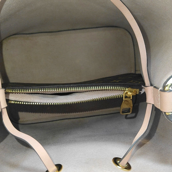 NÉONOÉ MM Monogram Coated Canvas Brown