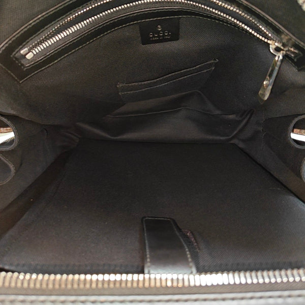 Monogram Coated Canvas Backpack Black