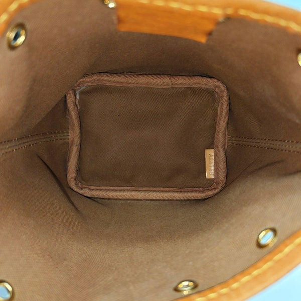 NÉONOÉ Nano Monogram Coated Canvas Brown