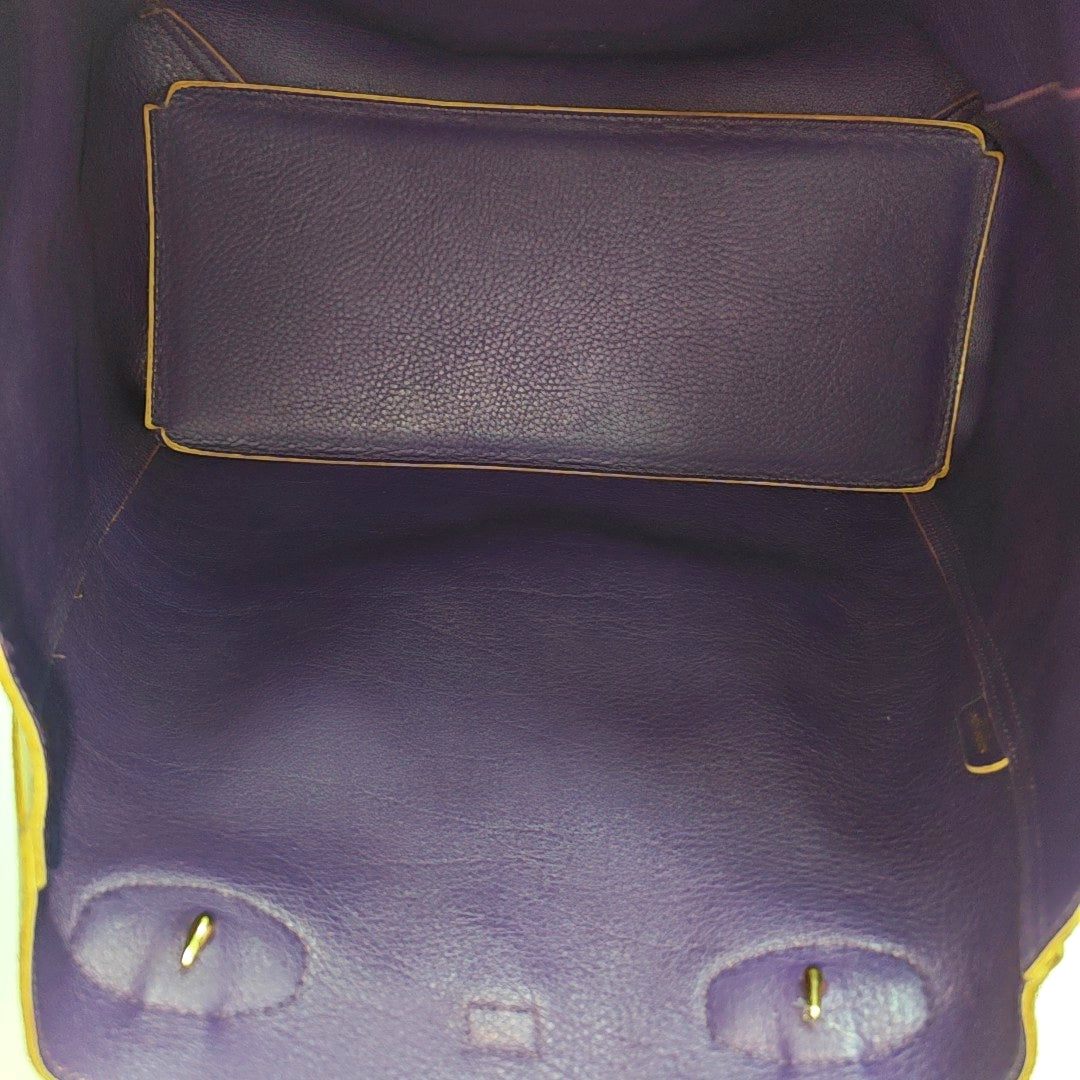 Suede Top Handle Bag Beige