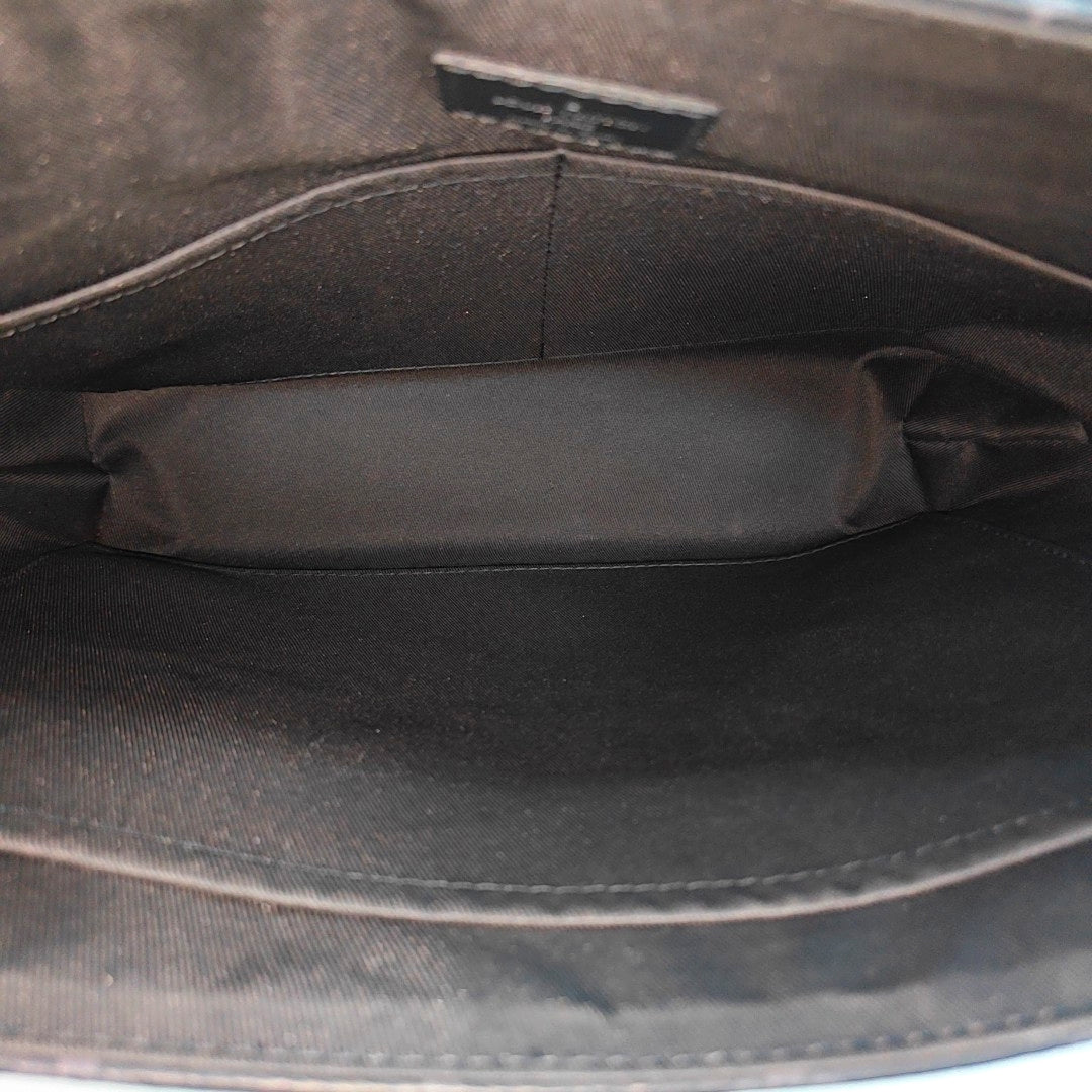 DISTRICT MM Monogram Coated Canvas Black