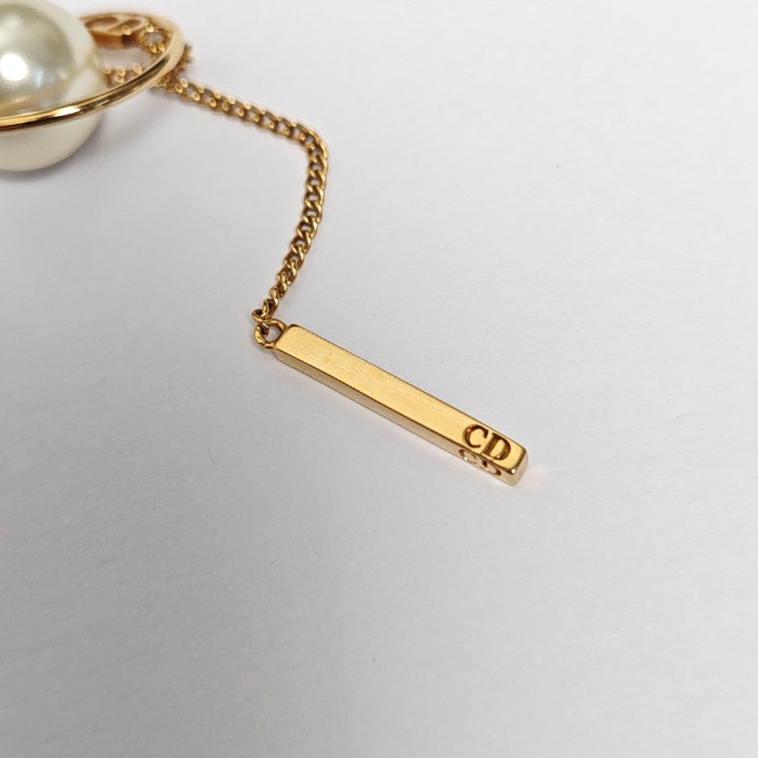 Dior Tribales Brass Gold Stud Earrings