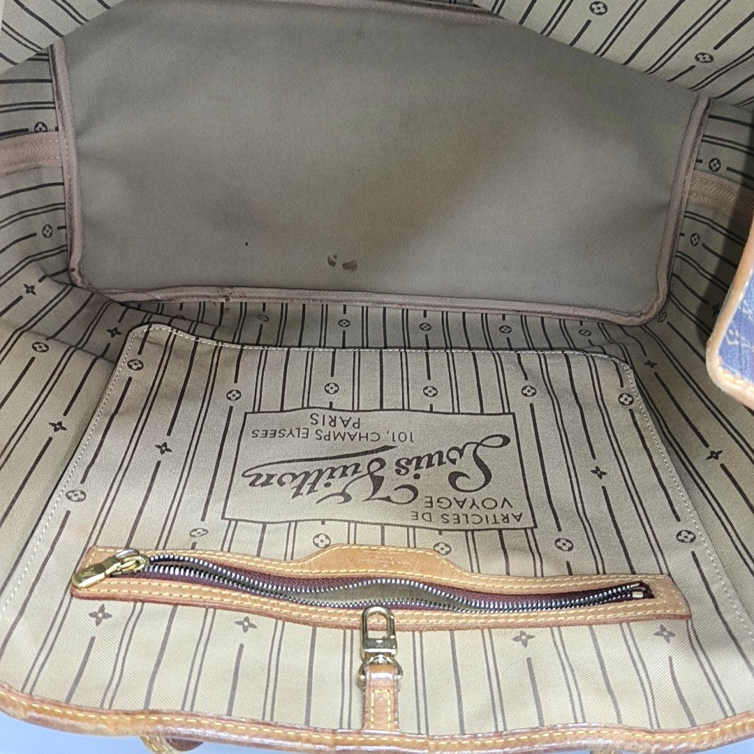 NEVERFULL GM Monogram Coated Canvas Brown