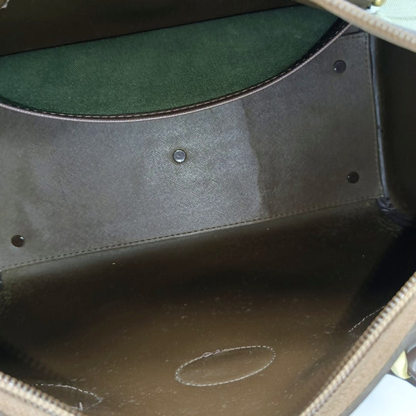Fabric Top Handle Bag Beige