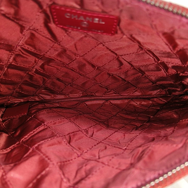 Quilted Patent Leather Red