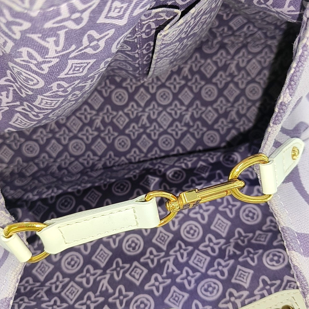 TAHITIENNE CABAS MM Monogram Canvas Purple