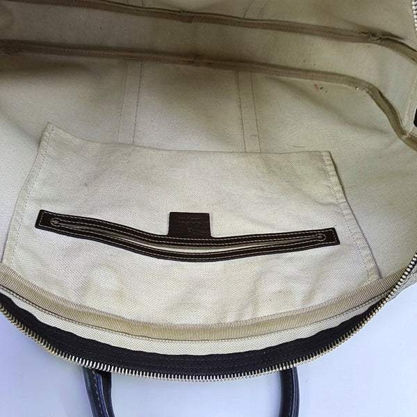 Duffle Monogram Coated Canvas Beige