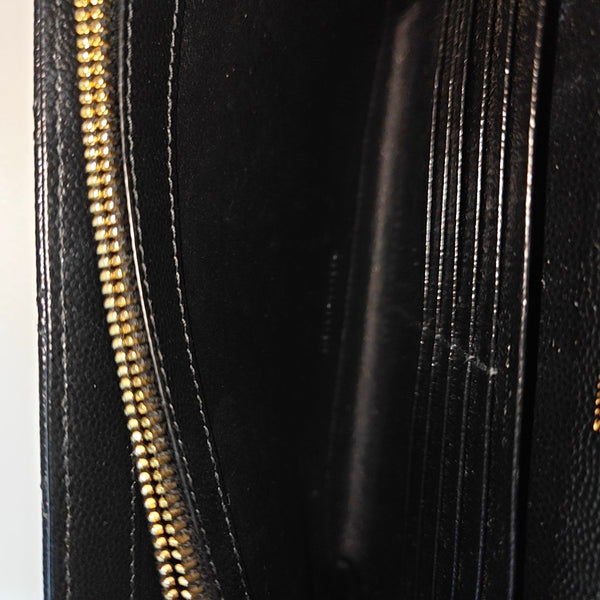 MONOGRAM Medium Chevron Calfskin Black