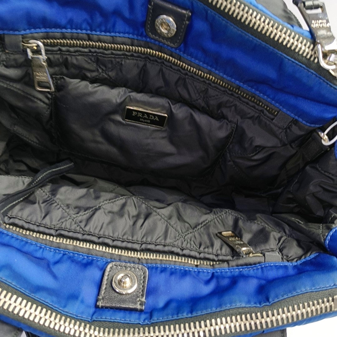 Quilted Nylon Blue