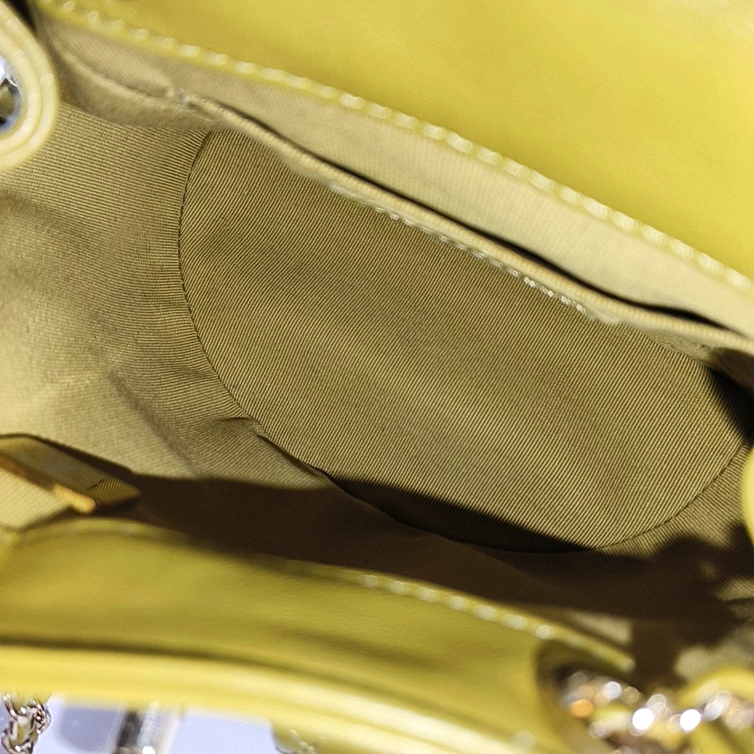 DUMA Small Quilted Calfskin Green
