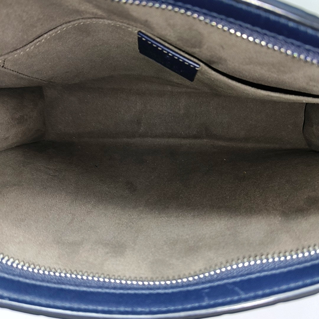 Signature Monogram Calfskin Blue
