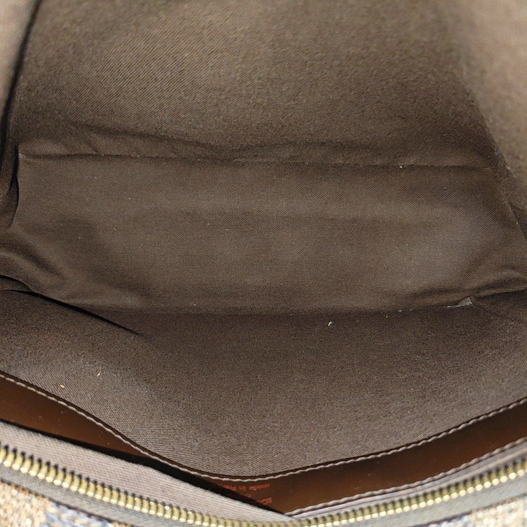 NAVIGLIO MM Damier Ebene Coated Canvas Brown