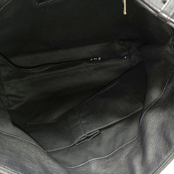 Quilted Calfskin Tote Bag Medium Black