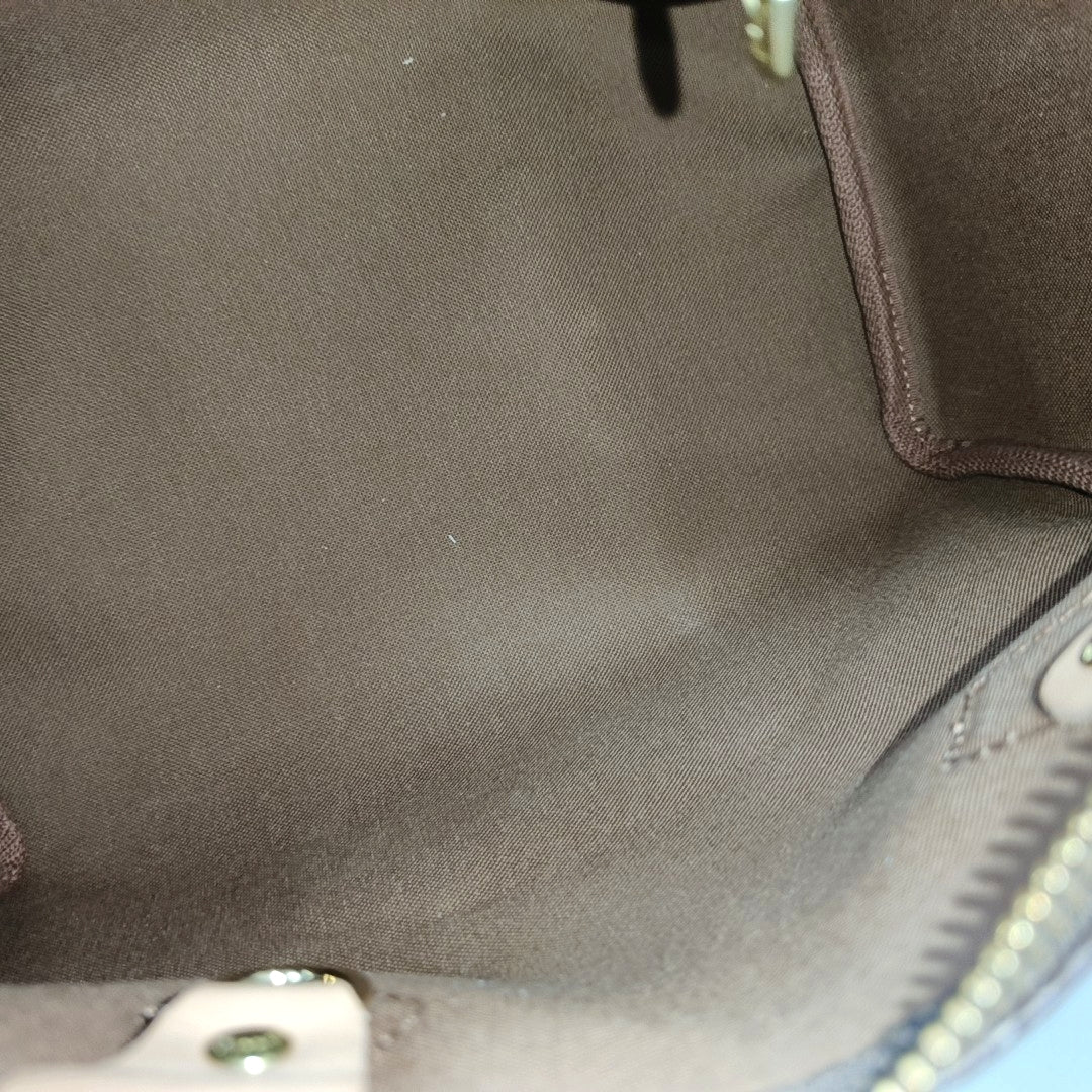 SPEEDY 25 Monogram Coated Canvas Brown
