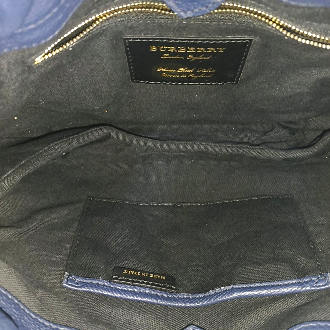 Calfskin Shoulder Bag Blue