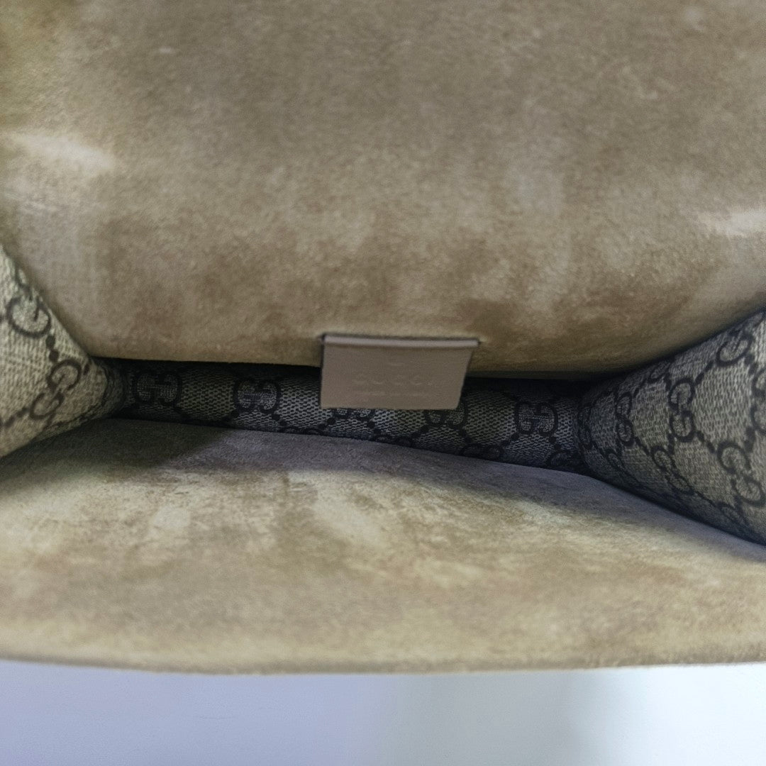 Dionysus Mini Monogram Lona Revestida Beige