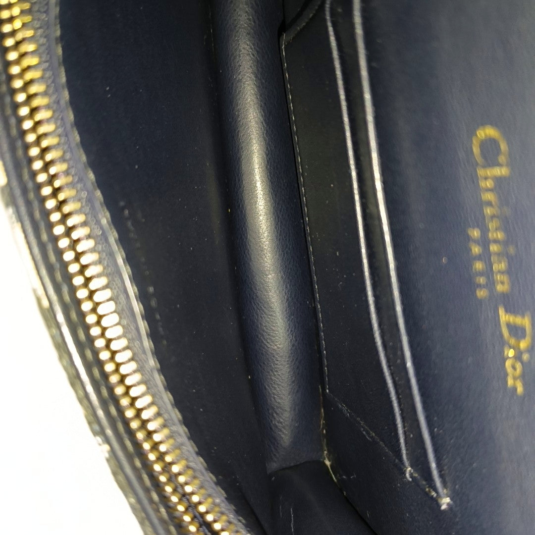 Saddle Mini Oblique Canvas Blue