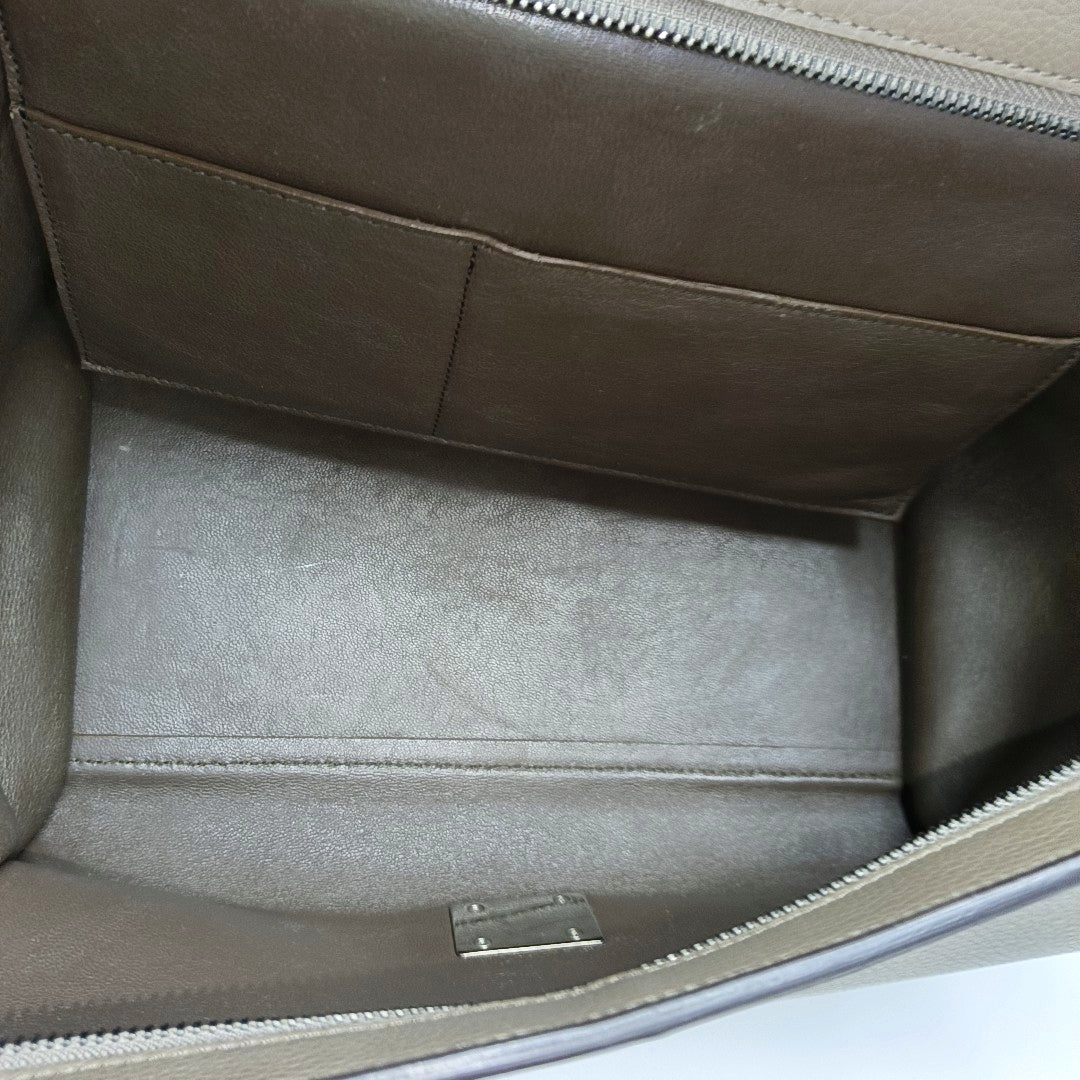 TRAPEZE Small Calfskin Gray