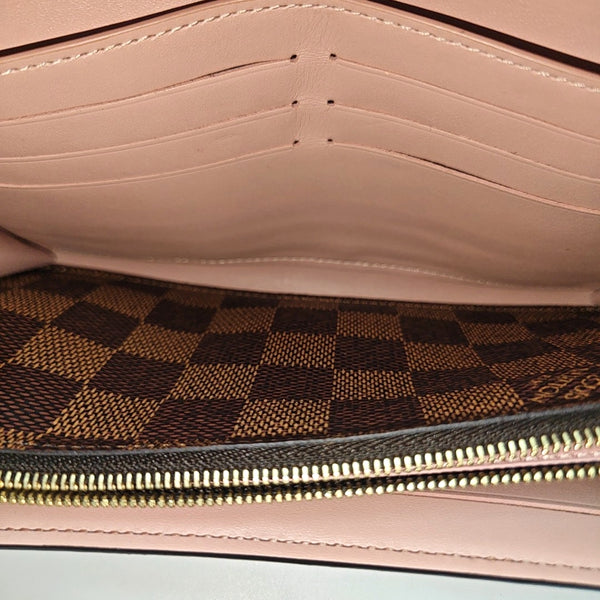 CROISETTE Damier Ebene Coated Canvas Brown