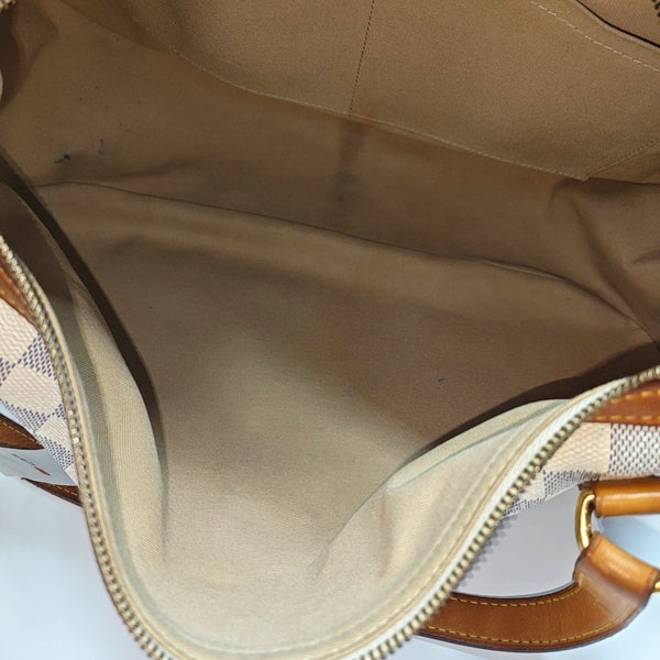 STRESA Damier Azur Coated Canvas White