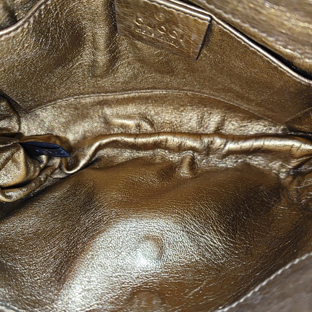 Calfskin Clutch Gold