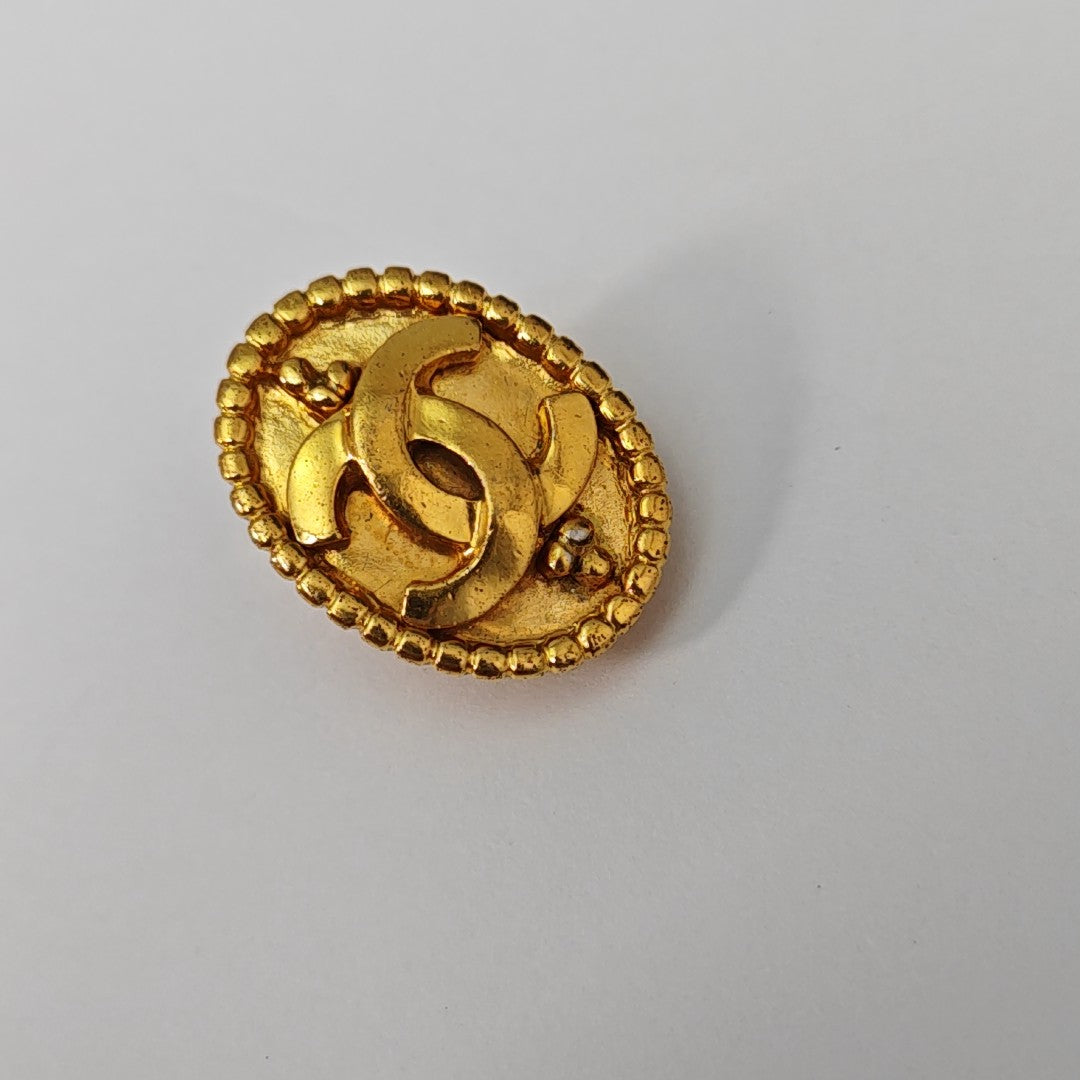 Metal Gold Clip On Earrings